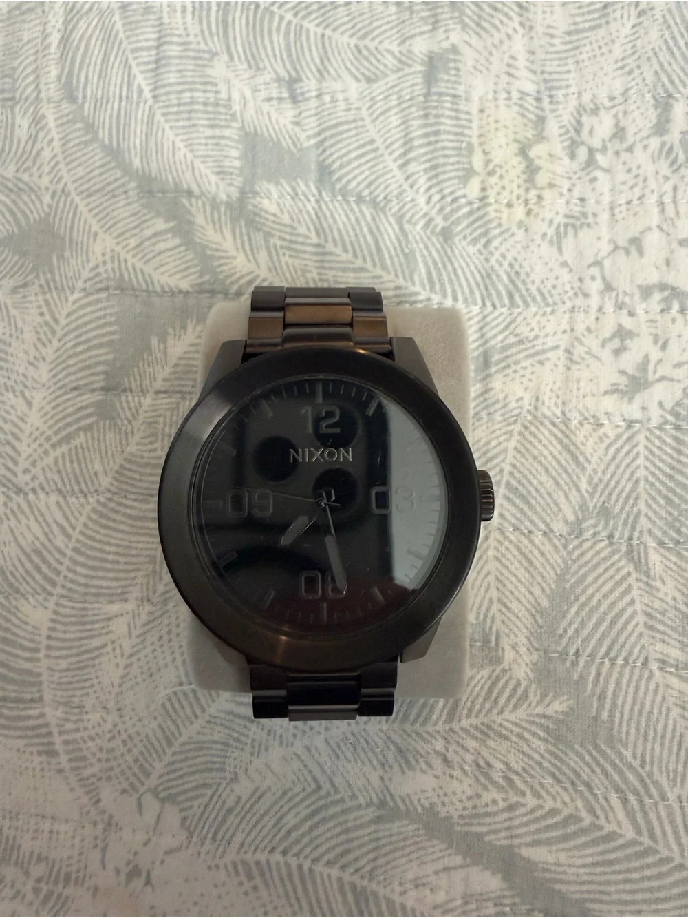 Nixon Black Stainless Steel Analog Watch